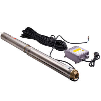 3 inch 750W 3800L/H Submersible Deep Well Borehole Water Pump + 30m Cable