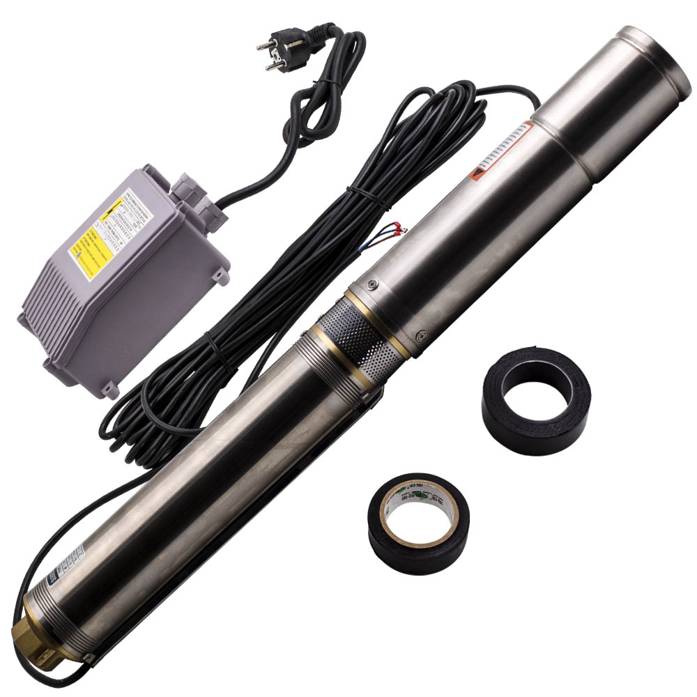 4” 0.75HP Borehole Deep Well Submersible Water Pump 4000L/H LONG LIFE + CABLE	