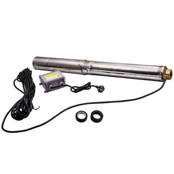 10m Length Well Submersible pump-6,000 L/h-750W-Stainless Steel 230 V/50 Hz