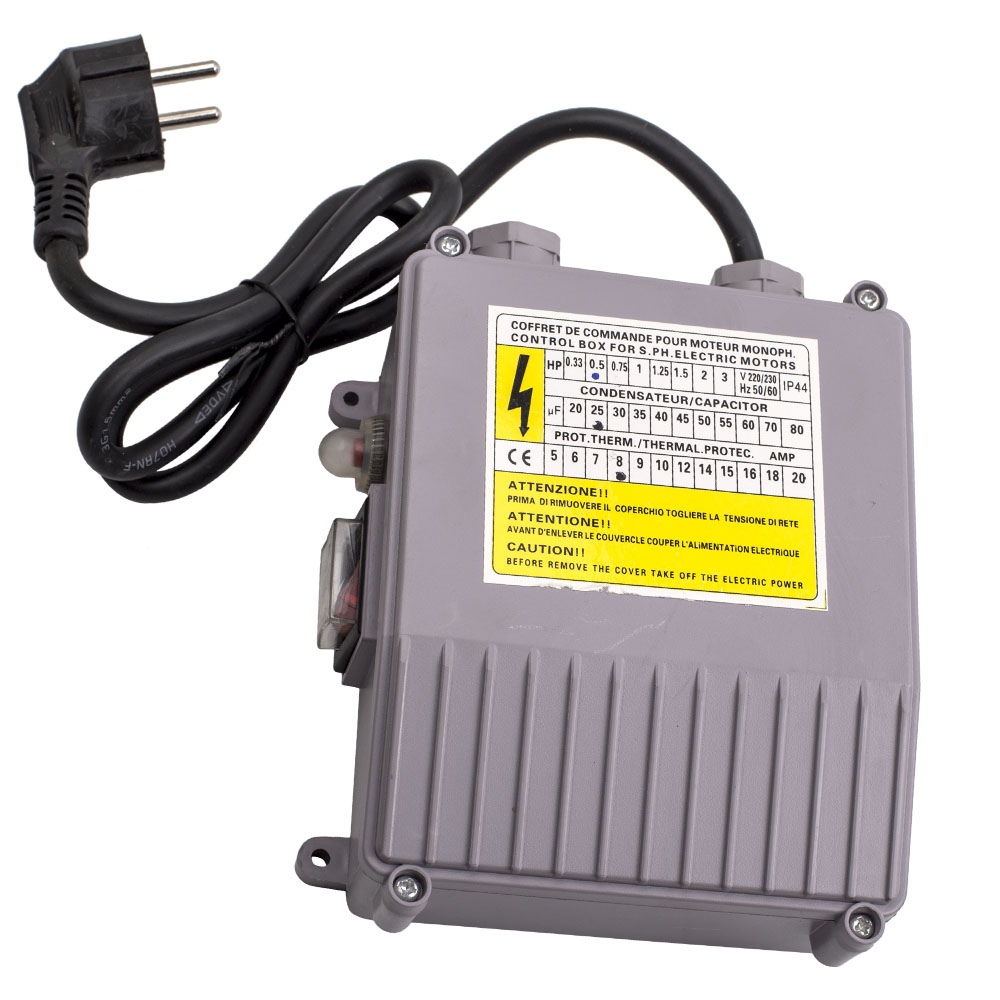 Well Submersible pump-6,000 L/h-370 W-Stainless Steel 230 V/50 Hz 20m Length