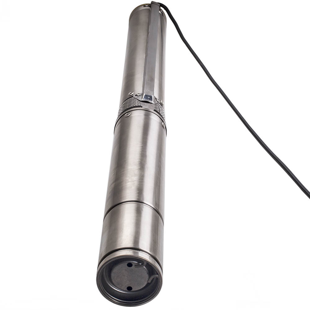 4 inch 6600 L/h 1100W Submersible Bore Pump Deep Well w/ 20m Cable 230V 1.1KW