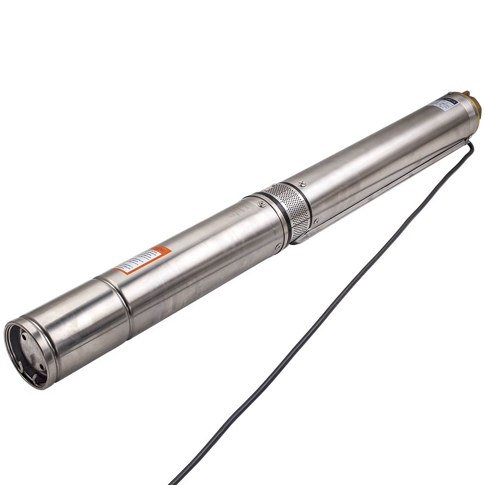 4 inch 6600 L/h 1100W Submersible Bore Pump Deep Well w/ 20m Cable 230V 1.1KW
