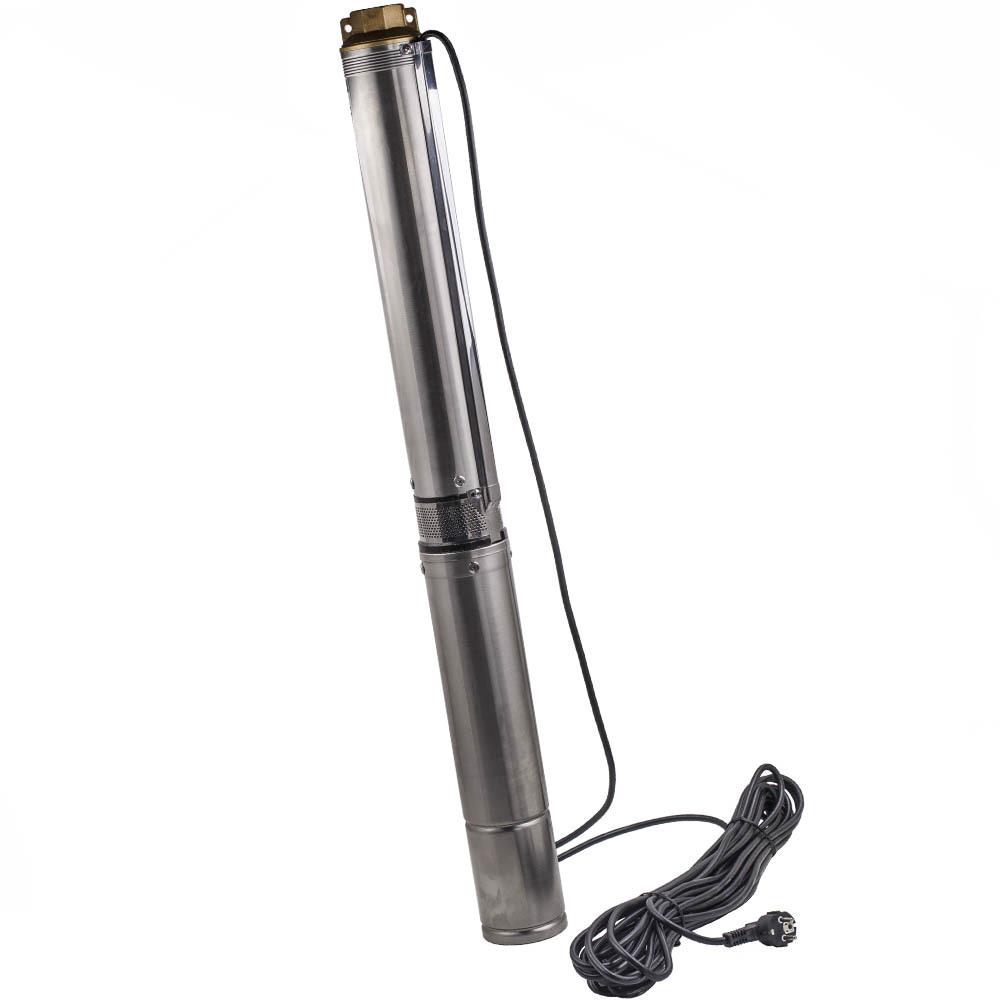 4 inch 6600 L/h 1100W Submersible Bore Pump Deep Well w/ 20m Cable 230V 1.1KW