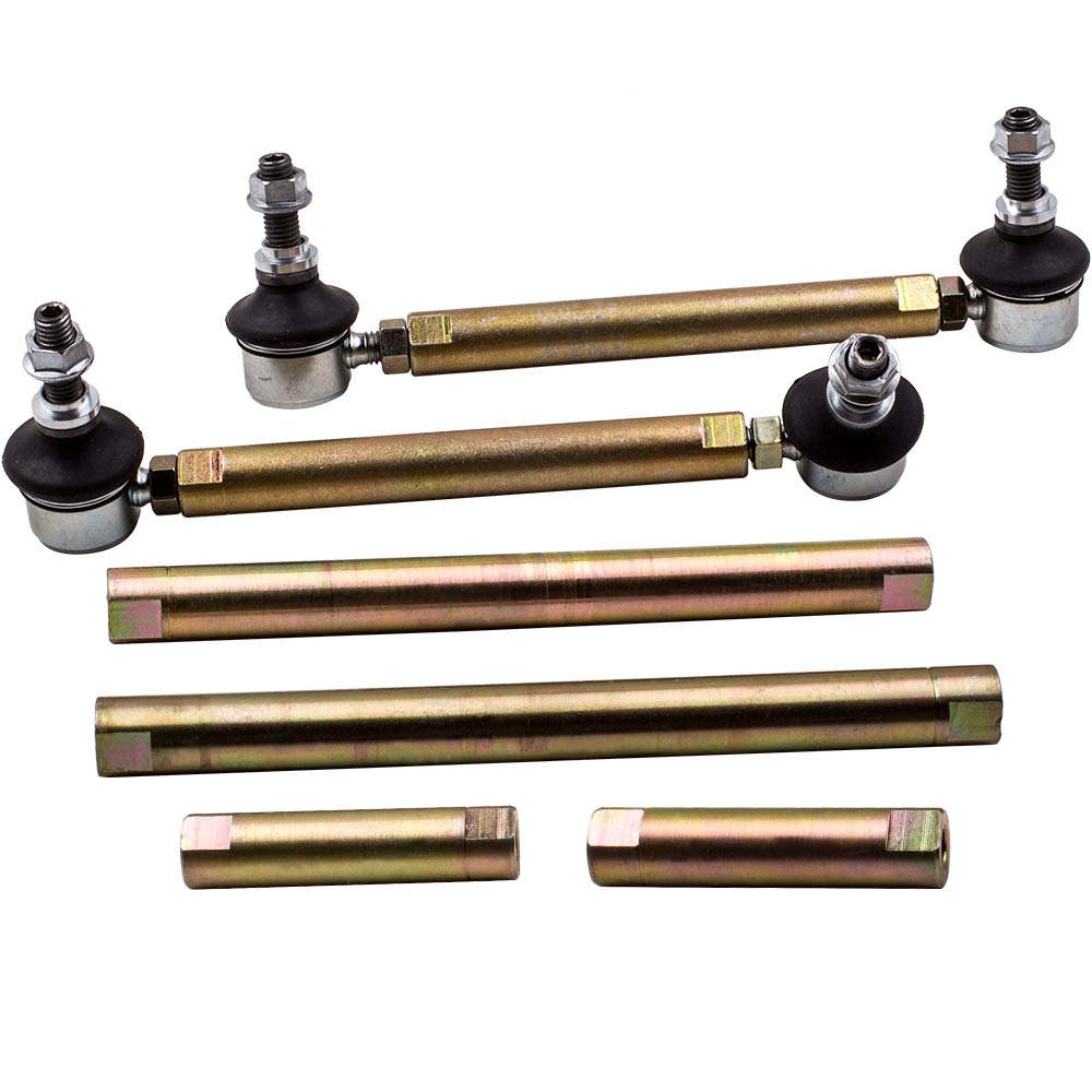 Heavy Duty Front Adjustable Sway Bar End Links compatible for BMW E46