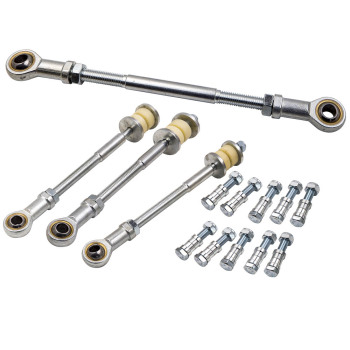 4 Front and Rear Adjustable Sway Bar Link Kit compatible for Nissan Patrol GU Y61 2 inch-8 inch Lift