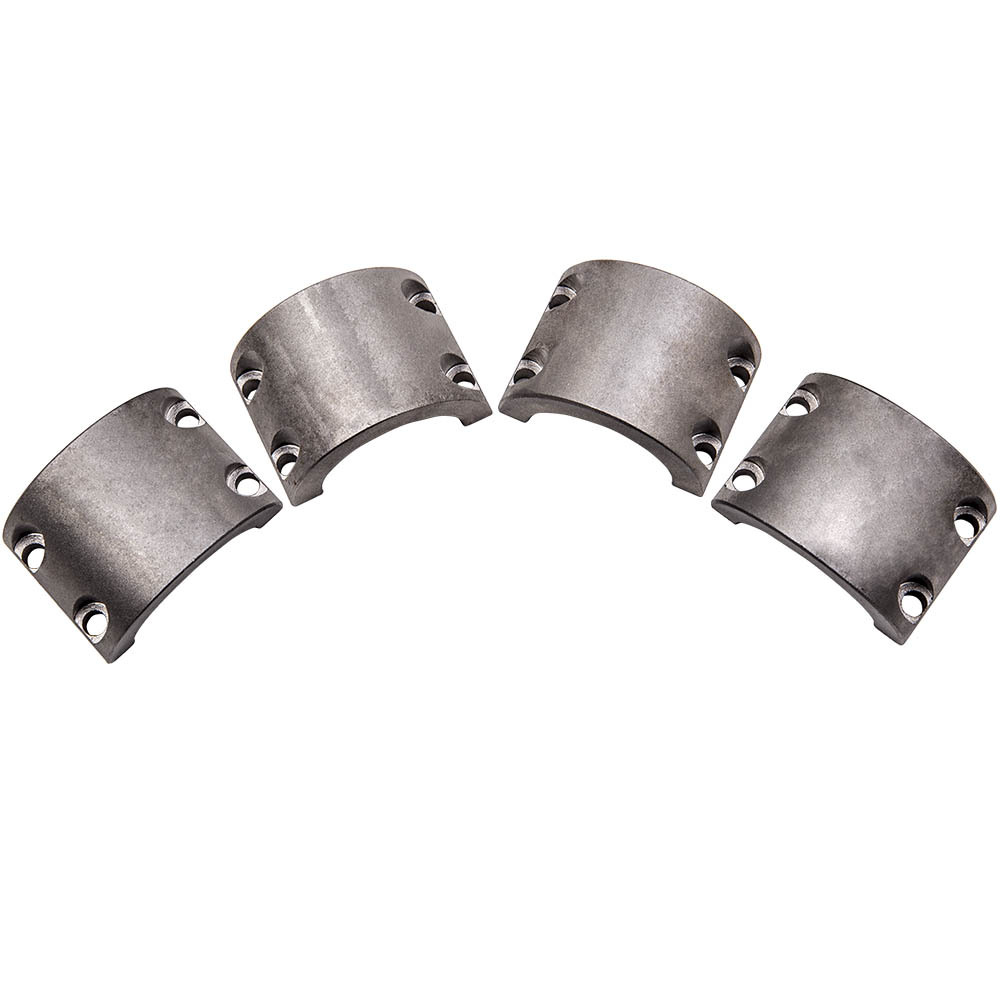 4 Steel Bolt On Tube Clamps 1.75 inch 1 3/4 inch Roll Cage Mounts Lightbar Tire Mount