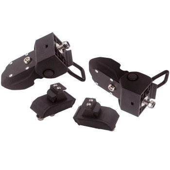 Compatible for Wrangler JL JLU 2018-2019 Pair Front Hood Latch Locking Catch with Key 