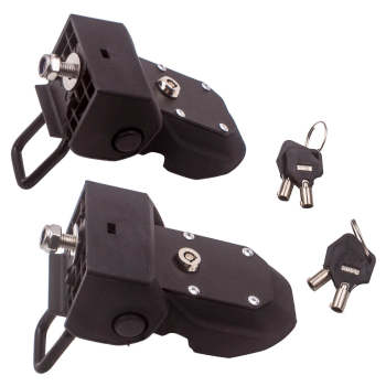 Pair Front Hood Latch Locking Catch with Key compatible for Wrangler JL JLU 2018 2019