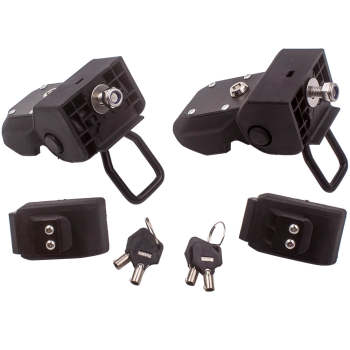 Pair Front Hood Latch Locking Catch with Key compatible for Wrangler JL JLU 2018 2019