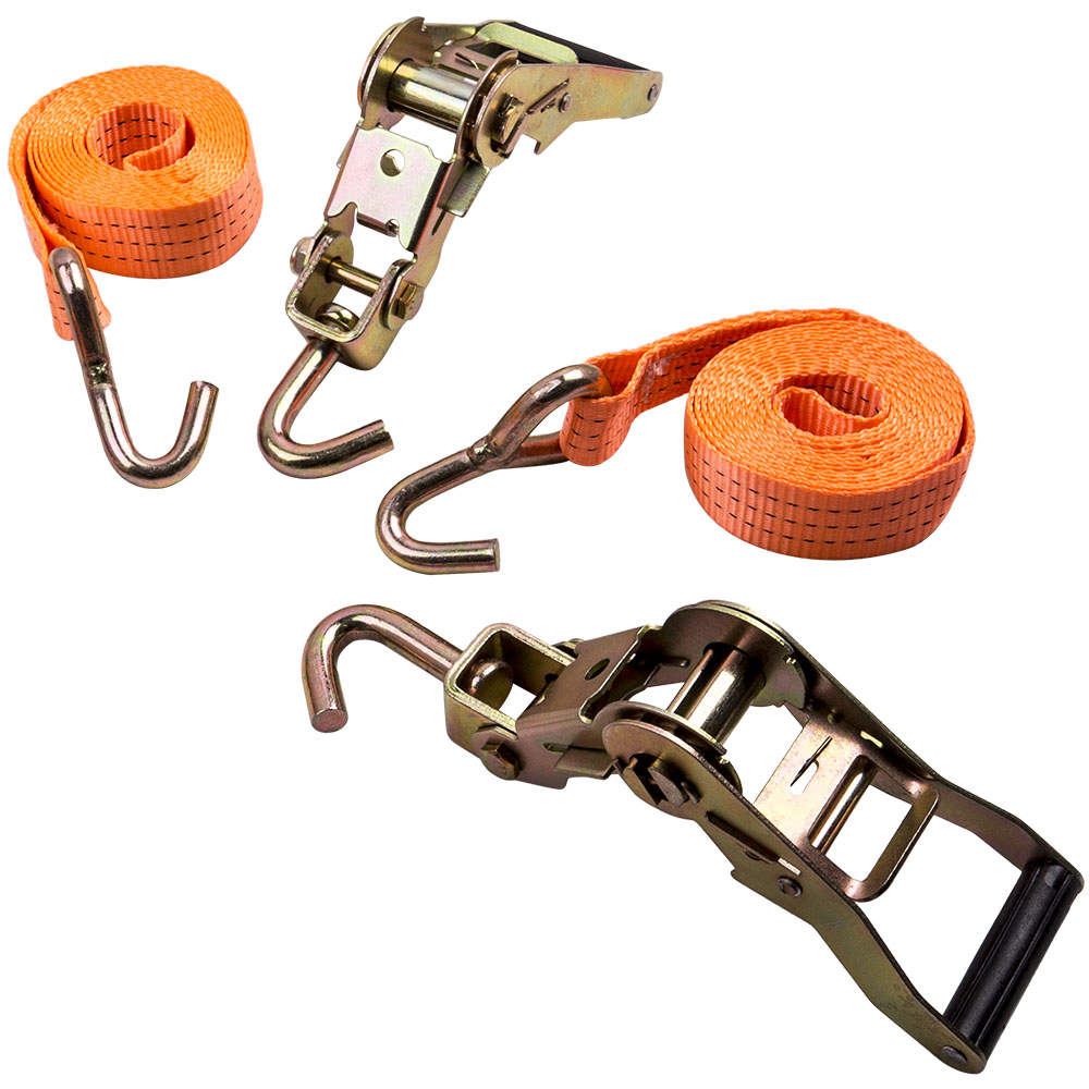 4x Tension Belt AUTO TRANSPORT Lashing Strap Wheel Lock Car Vehicle