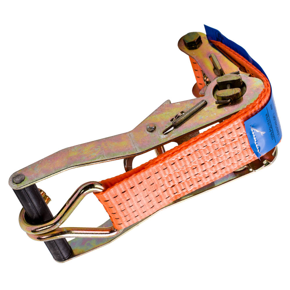 10 PCs / ensemble 5m x 4 tonnes de récupération de voiture en alliage à cliquet sangles de roue remorque attacher