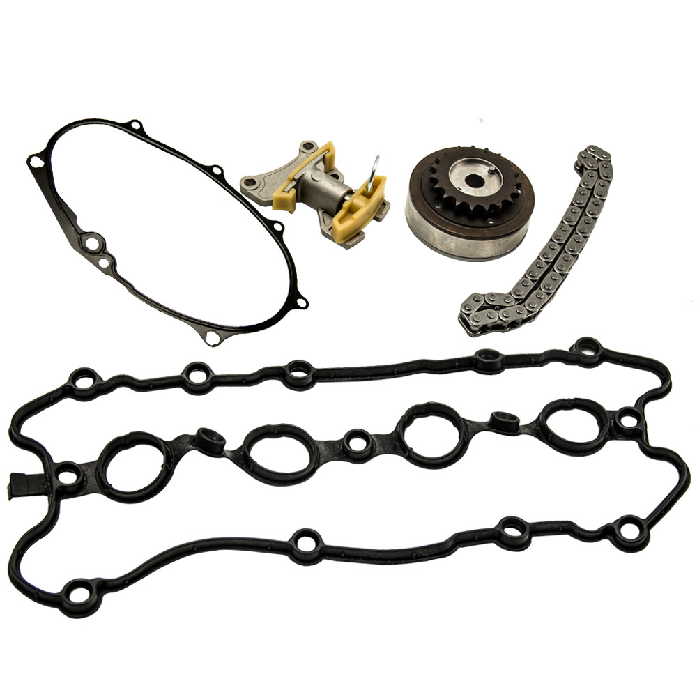 Compatible for AUDI VW Skoda 2.0 BPY BWA Camshaft Adjuster+Tensioner+Timing Chain+Gasket 