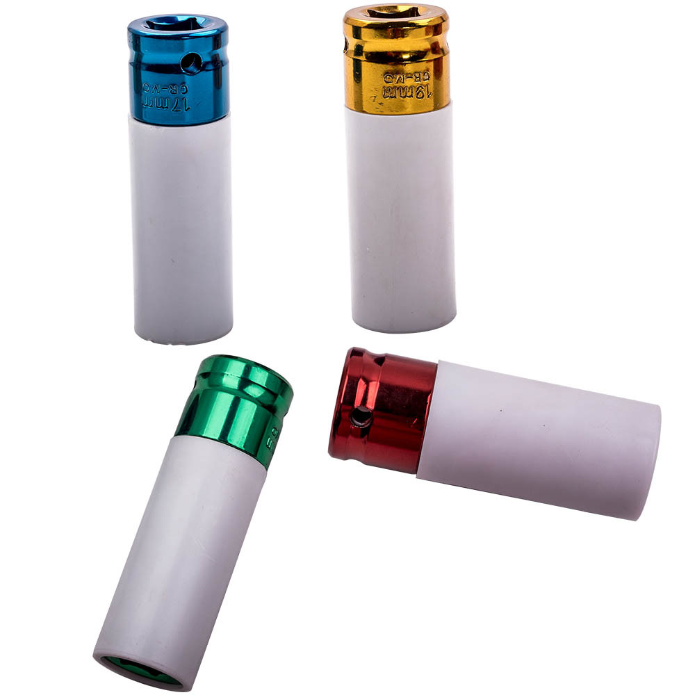 Impact Socket Set Thin Wall Lug Nut Wheel Protector 1/2 inch Drive 5pc