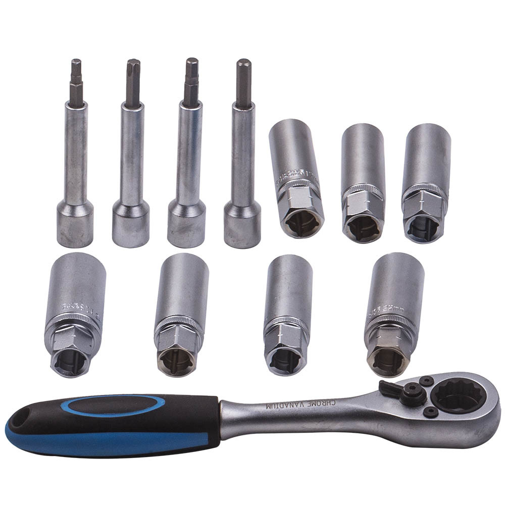 18pcs Kit d'outils universel pour amortisseur remplaçant la suspension