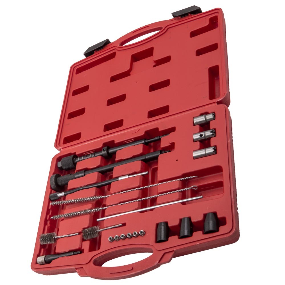 Injector Seats shaft cleaning Tool set injector cutter cleaner Puller Brushes