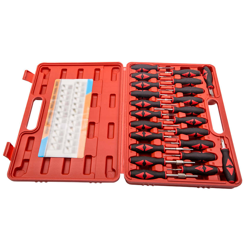 23pcs Kit d'outils de retrait de borne broche connecteur automatique Extracteur