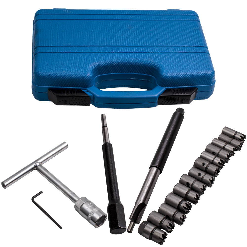 Set taglierina per sedi iniettori diesel 17 pezzi compatibile per BMW Ford Peugeot Citroen compatibile per Renault nuo