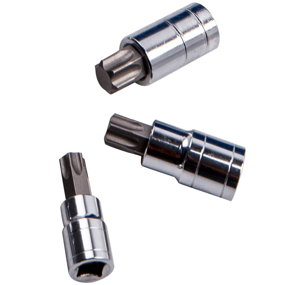 60pcs Master Torx Socket External Star Plus Bit Tamper Proof Tool Kit 3/8