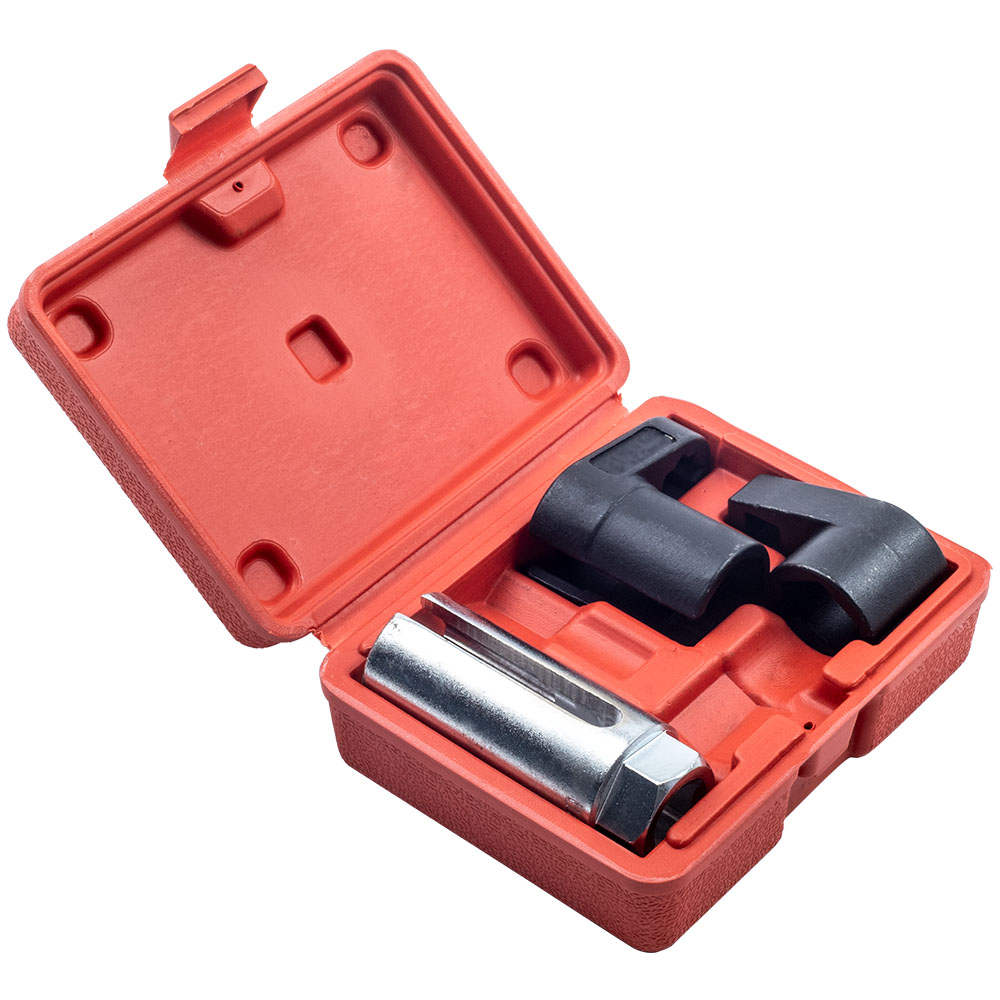 3PCS Sensor de Oxígeno Socket 7/8 pulgada 6pt 30mm-50mm-80mm Oxygen Sensor Socket Kit