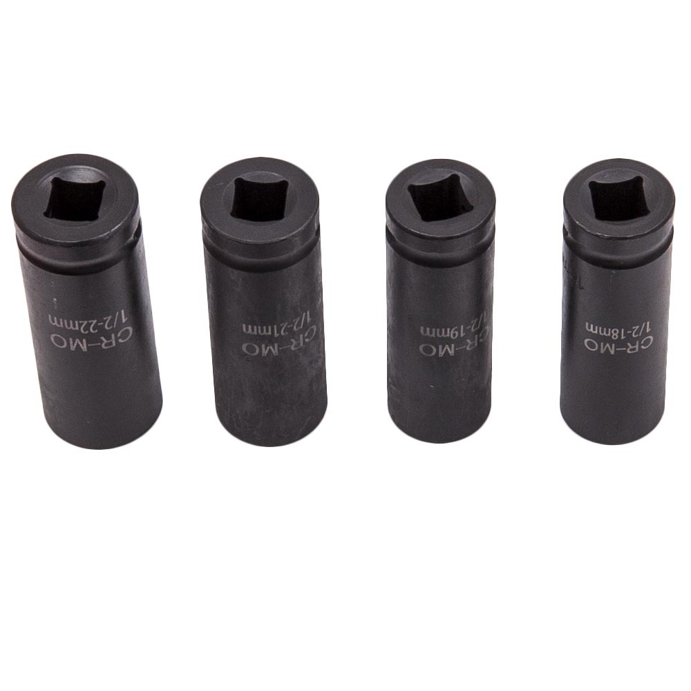 35pcs Ensemble de douilles décrou de moyeu dessieu 6 points 1/2quot; 8-32mm