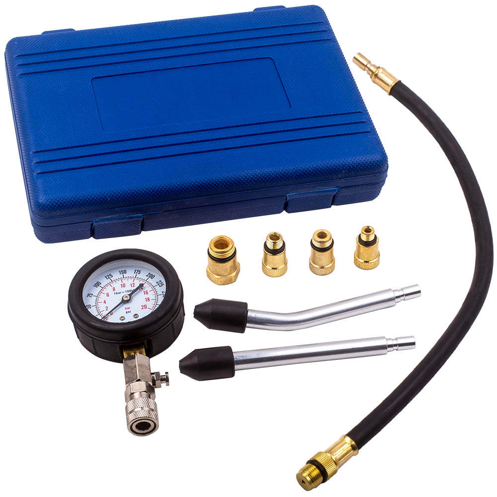 For Motorbikes Cars Petrol Engine Cylinder Compression Test Gauge Detector Kit