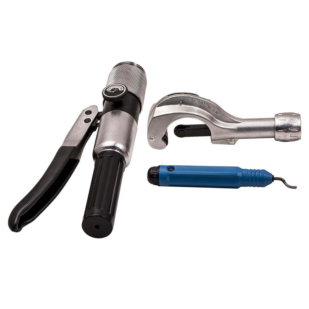 Hydraulic Tube Expander Swaging 7 Lever Heads HVAC Tool Kit