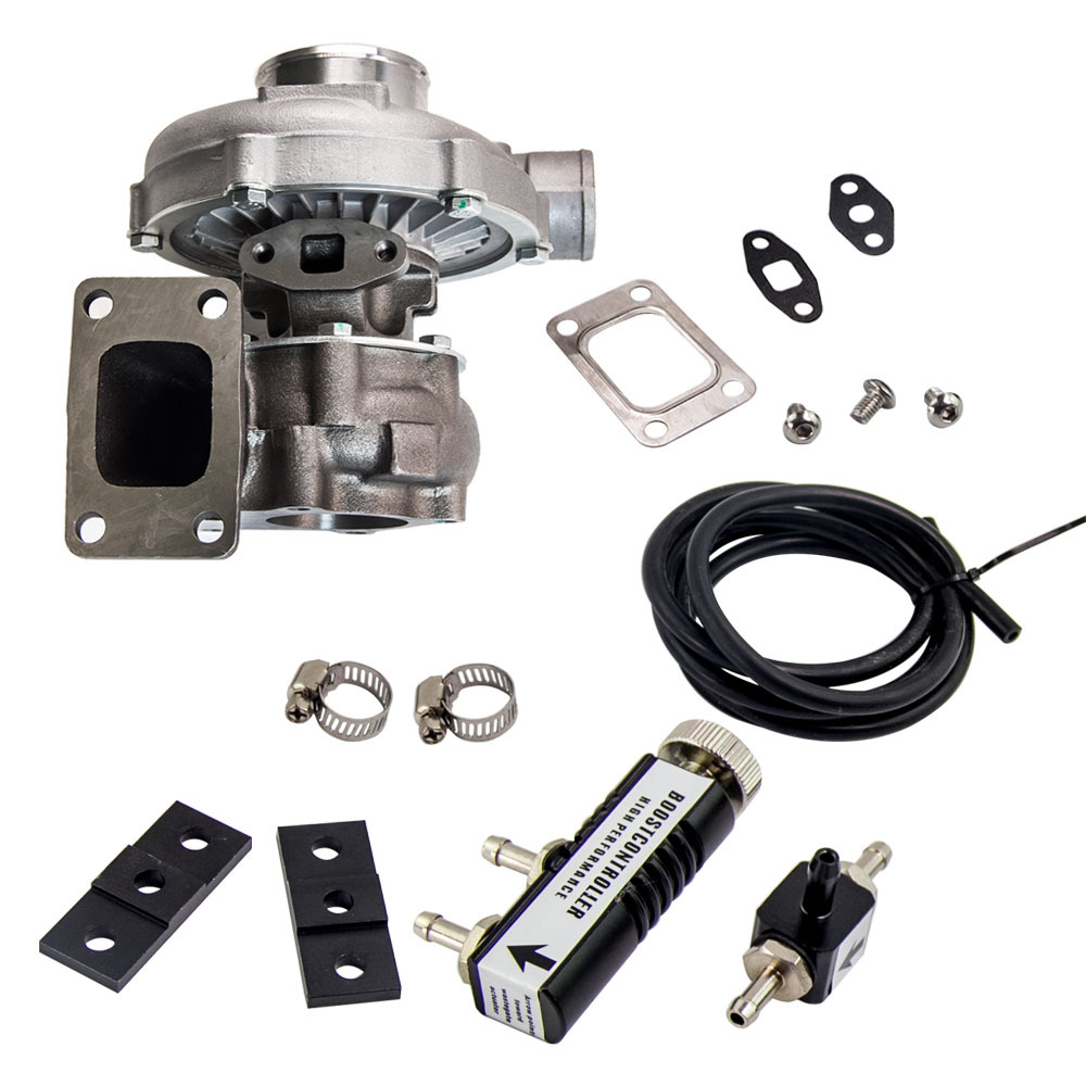 T04E T3/T4 .63 AR 50 Trim Turbo TurboCharger + 1-30 PSI Boost Controller