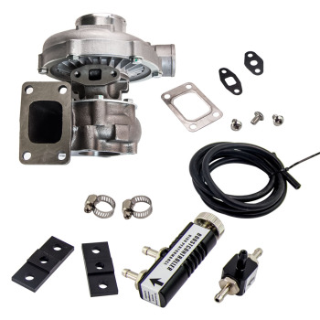 T04E T3/T4 .63 AR 50 Trim Turbo TurboCharger + 1-30 PSI Boost Controller