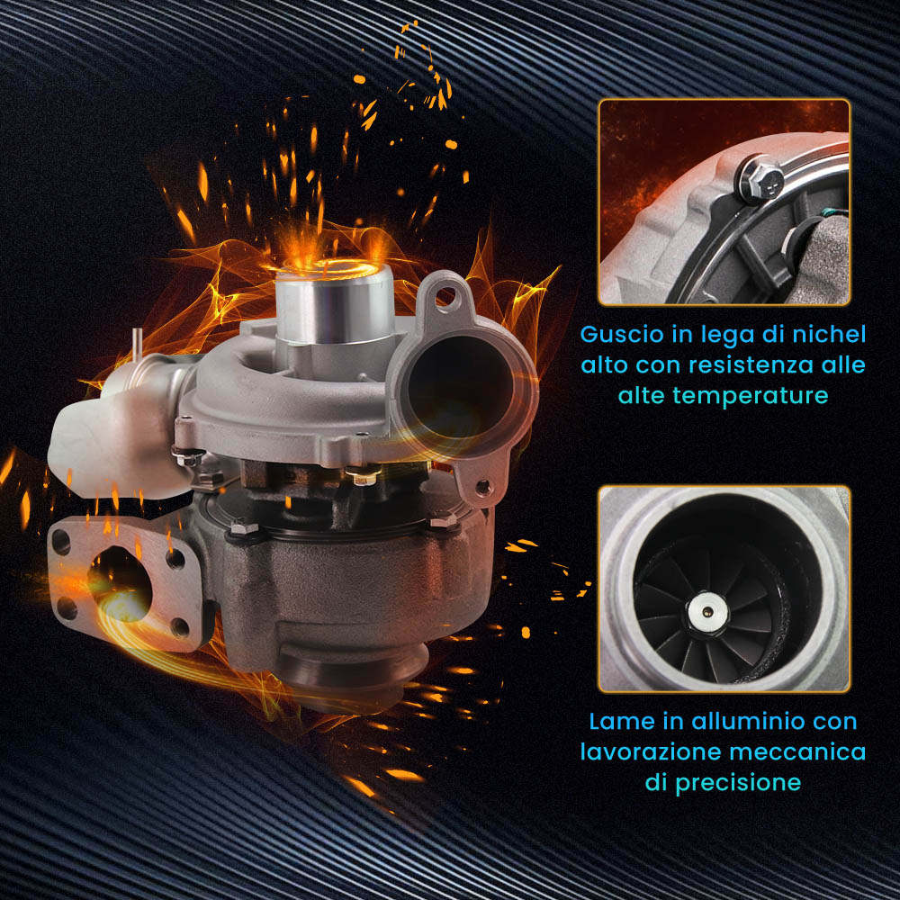 Turbocompressore Compatibile per Ford Focus C-Max 1.6 TDCi 80 kW 109 PS DV6TED4 3M5Q-6K682-AE 753420