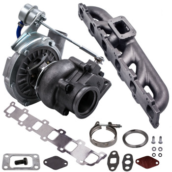 Turbo Exhausted Manifold +Turbocharger compatible for Nissan Safari compatible for Patrol GQ GU Y60 TD42