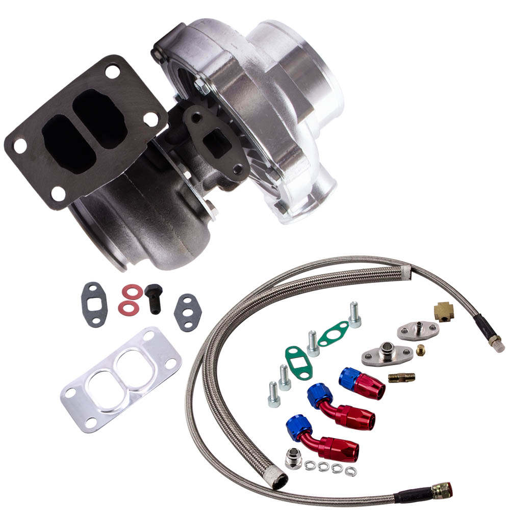 Turbo Compressore Universale T70 T3 .70A/R+Oil Feed Line Kit Turbocharger
