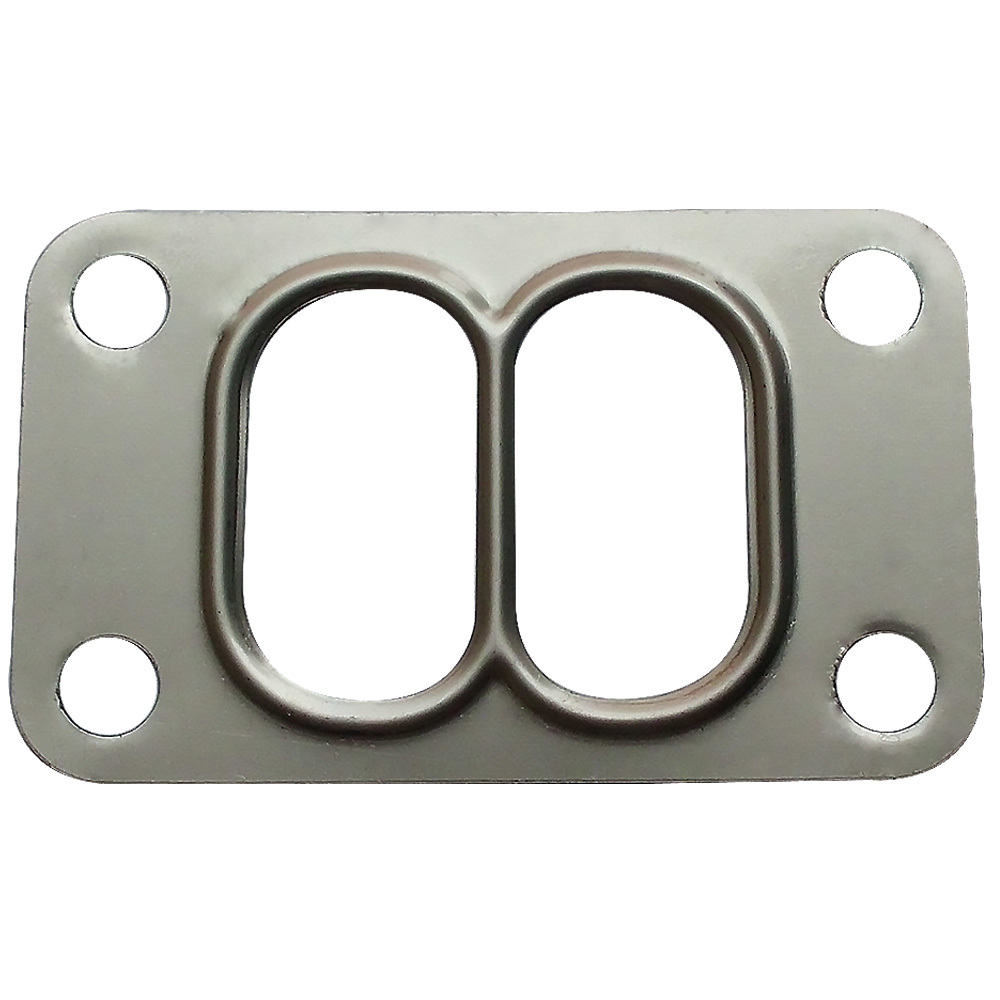 For High Performance Universal T3 Turbo Flange Twin Scroll Entry Divided Pressed Exhaust Manifold Gasket