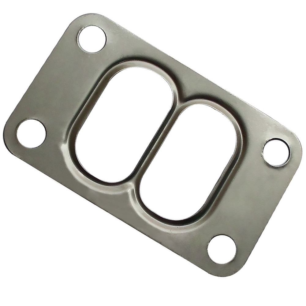 For High Performance Universal T3 Turbo Flange Twin Scroll Entry Divided Pressed Exhaust Manifold Gasket