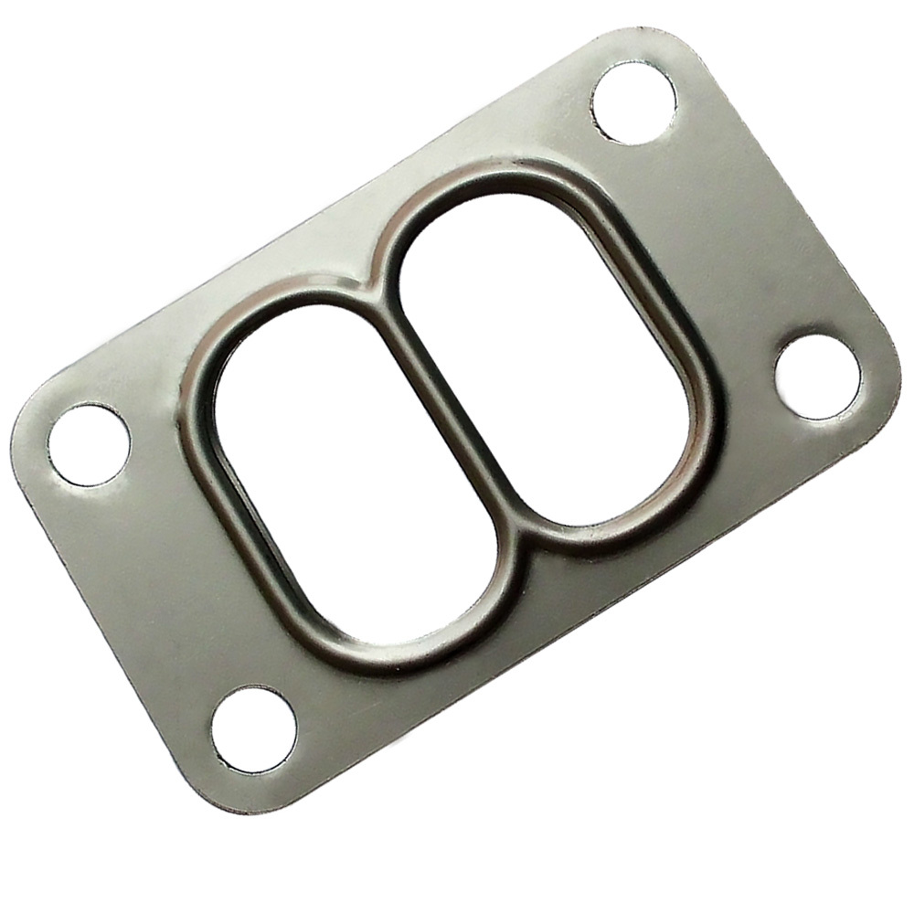 For High Performance Universal T3 Turbo Flange Twin Scroll Entry Divided Pressed Exhaust Manifold Gasket
