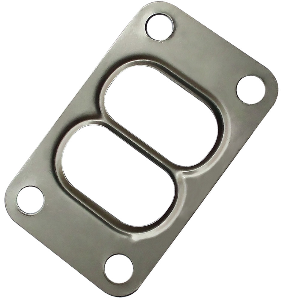 For High Performance Universal T3 Turbo Flange Twin Scroll Entry Divided Pressed Exhaust Manifold Gasket