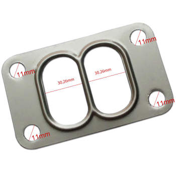 For High Performance Universal T3 Turbo Flange Twin Scroll Entry Divided Pressed Exhaust Manifold Gasket
