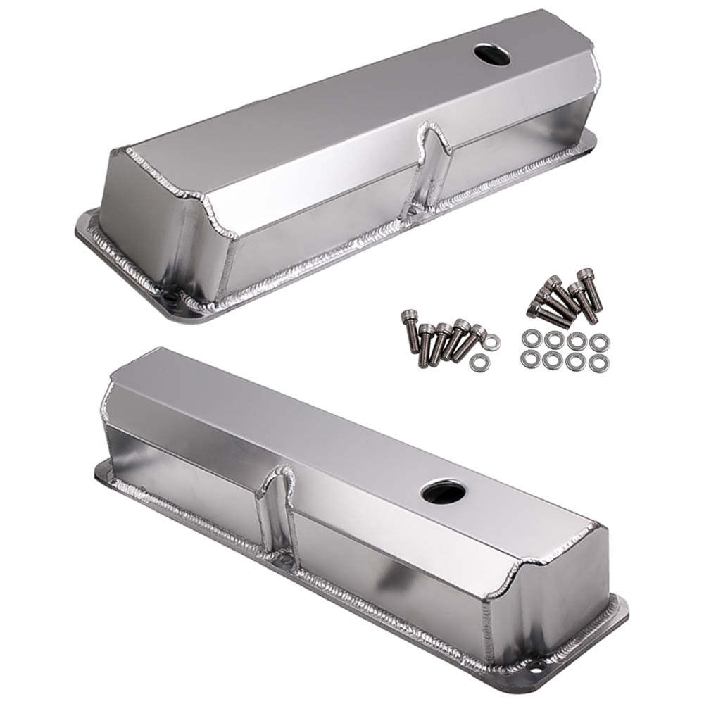New compatible para Ford FE 352 390 427 428 BBF Tall Fabricated Aluminum Valve Covers