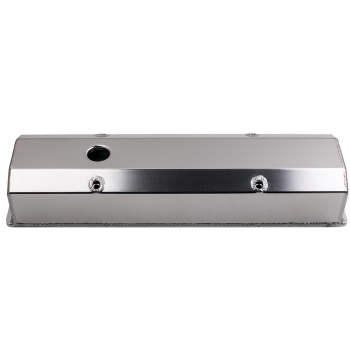 For Small Block compatible for Chevy-SATIN Fabricated Aluminum Valve Covers 58-86 SBC 283 302