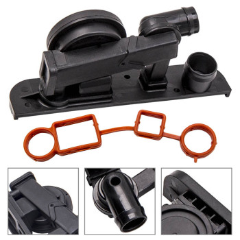 Crankcase PCV Breather Valve + Hose Kit compatible for Audi/VW A3 A4 Jetta Passat 2.0T