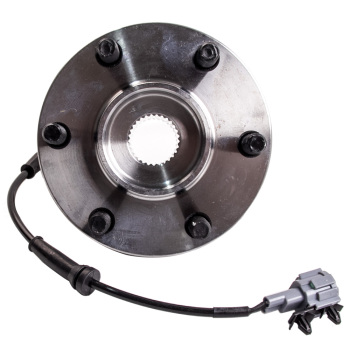 Front Wheel Bearing Hubs compatible for Nissan Navara D40 Abs Yd25 Vq40 4x4 2005 - 2012