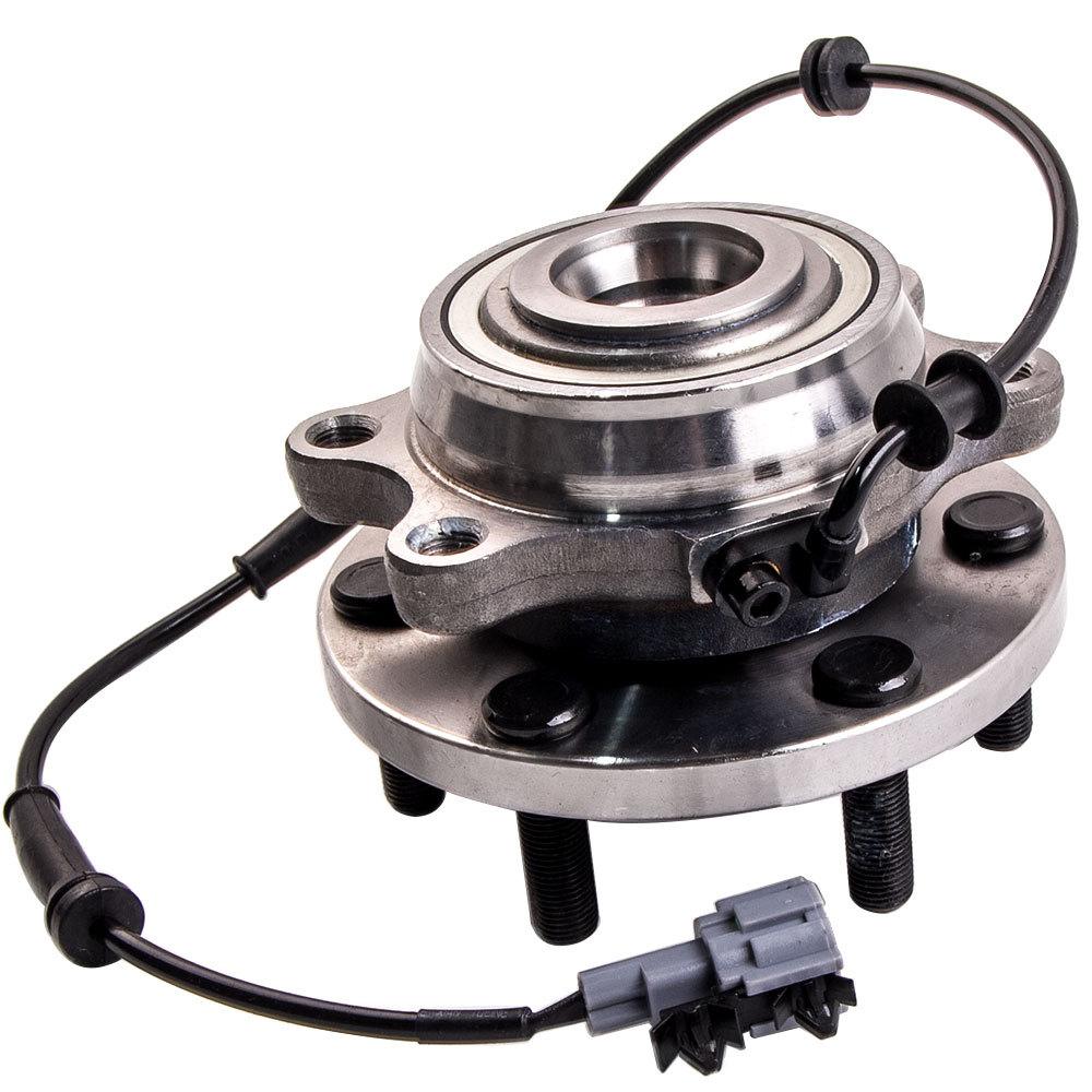 Front Wheel Bearing Hubs compatible for Nissan Navara D40 Abs Yd25 Vq40 4x4 2005 - 2012