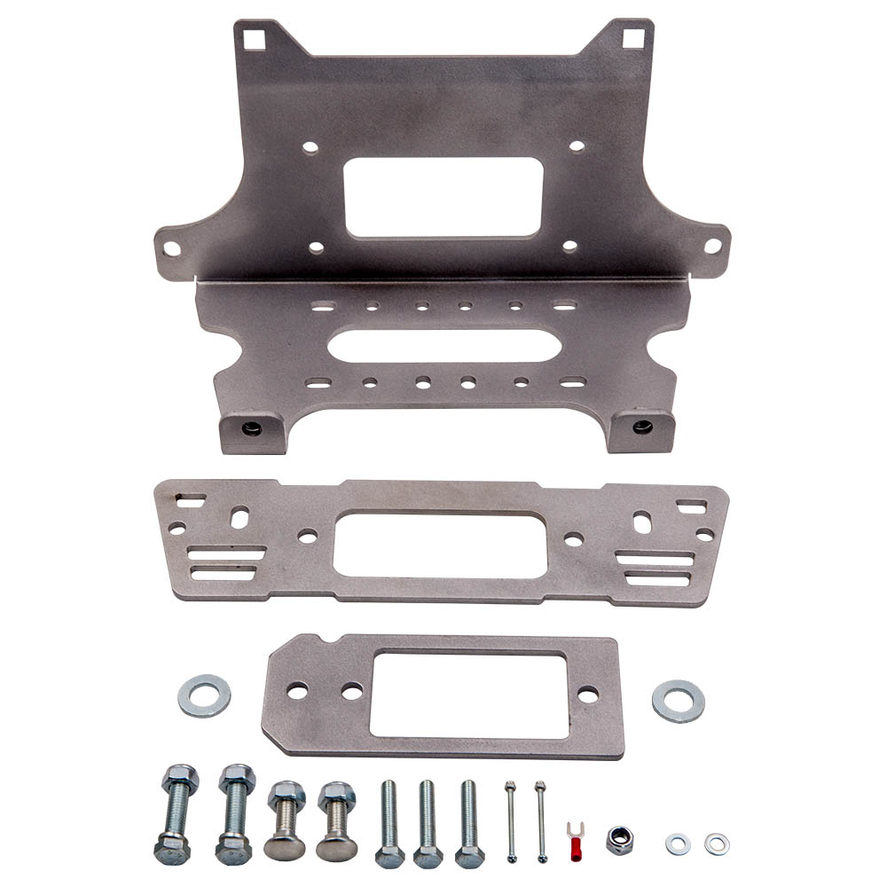 MaXpeedingrods Winch Mount Bracket Kit compatible for Polaris Ranger 570/900/1000 Models Full Size 13-18