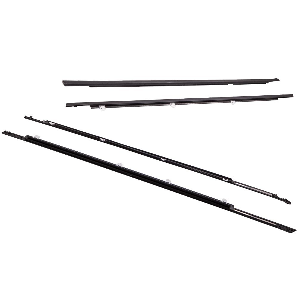 Compatible for Accord 2008-2012 4pcs Weatherstrip Window Moulding Trim Seal Belt