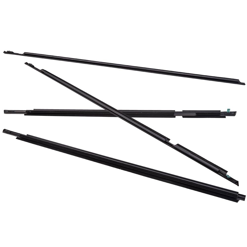 4pcs Window Moulding Weatherstrip Seal compatible for Toyota Land Cruiser Prado 120 03-09