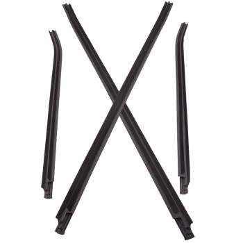 4 Window Glass Seals Outer Door Weather Strip compatible for Toyota HILUX Double Cab 05-15