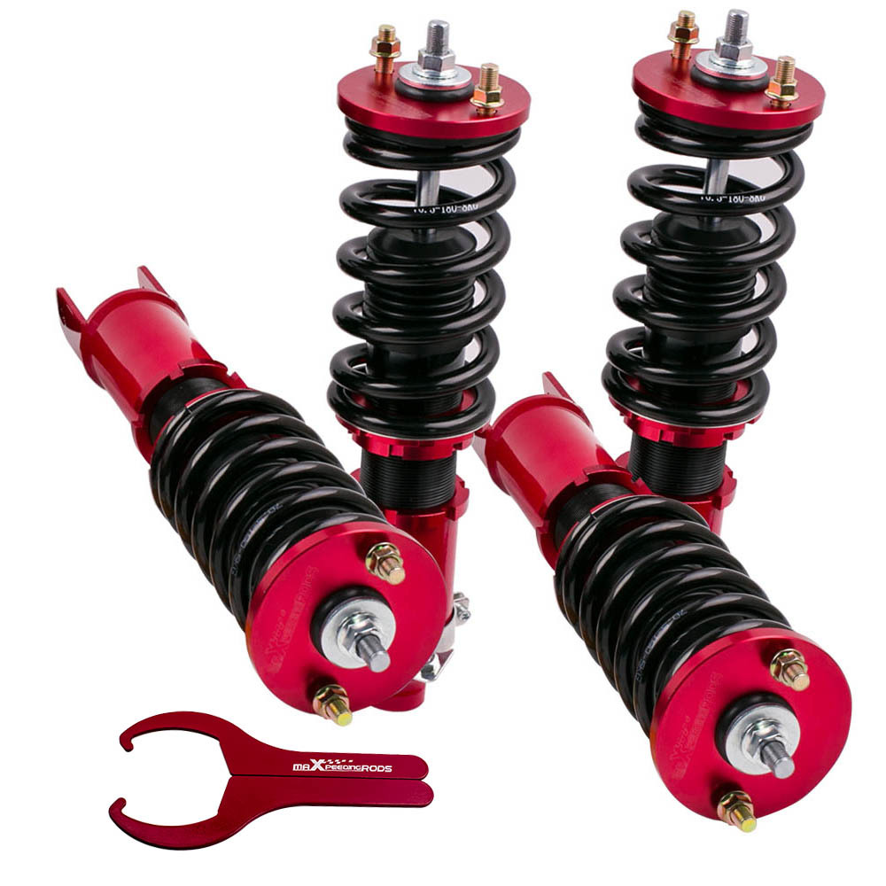Compatible for Honda Civic 1989-2000 Height Adjustable Coilover Suspension Kit Lowering Kit