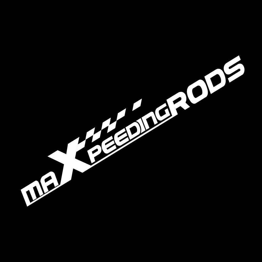 Maxpeedingrods logo car sticker Black color 1200mm*150mm