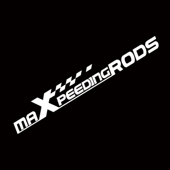 Maxpeedingrods logo car sticker compatible for White color