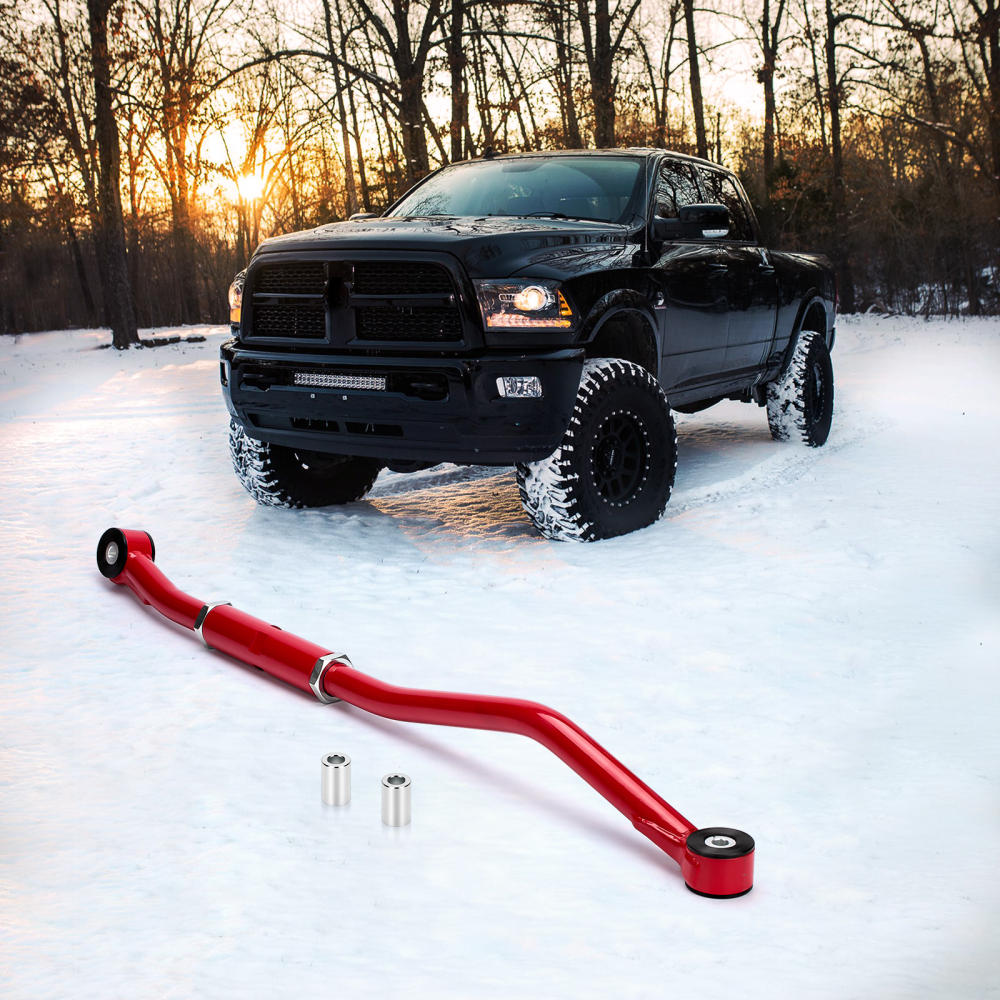 Maxpeedingrods Adjustable Track Bar 03 Lift Red compatible for Dodge