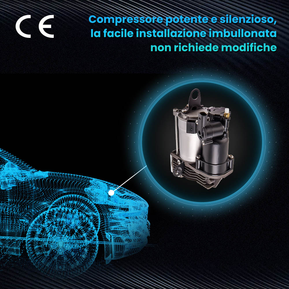 Compatibile per Mercedes Classe S W221 Classe CL C216 2005-2013 NUOVO compressore sospensioni pneumatiche